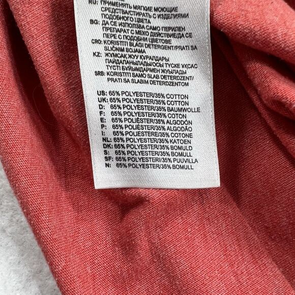 Adidas Men's Medium Short Sleeve Light Red Athletic Lightweight T Shirt - Picture 12 of 12